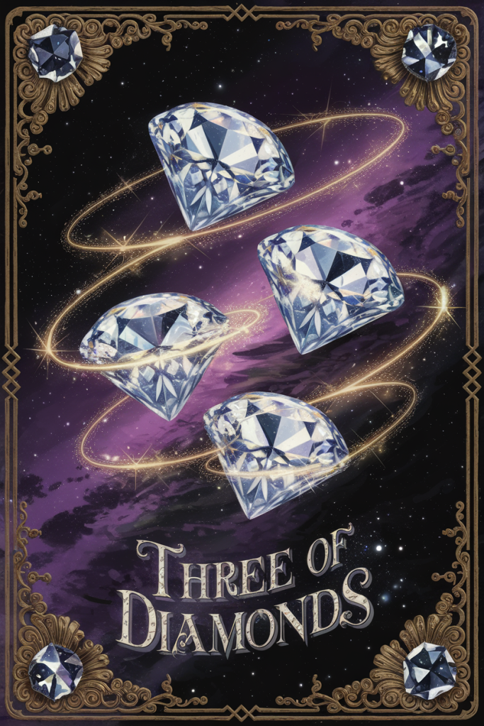 3 of Diamonds Destiny Card — Ramazing Designs