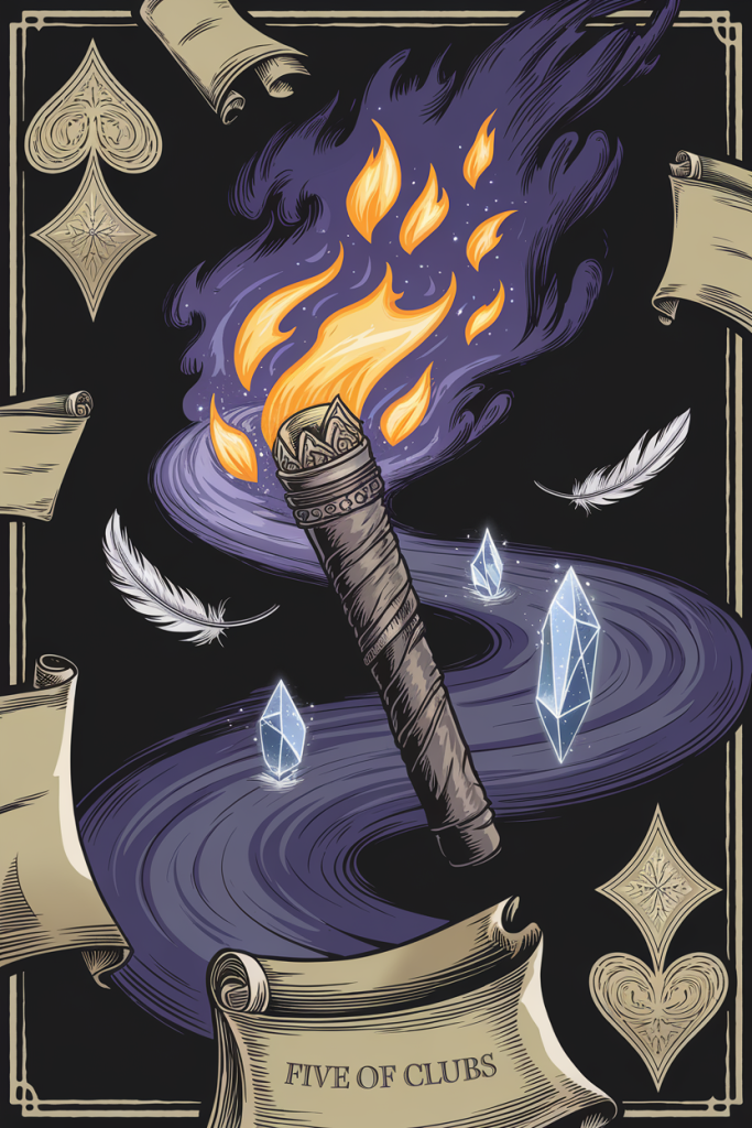 5 of Clubs Destiny Card — Ramazing Designs